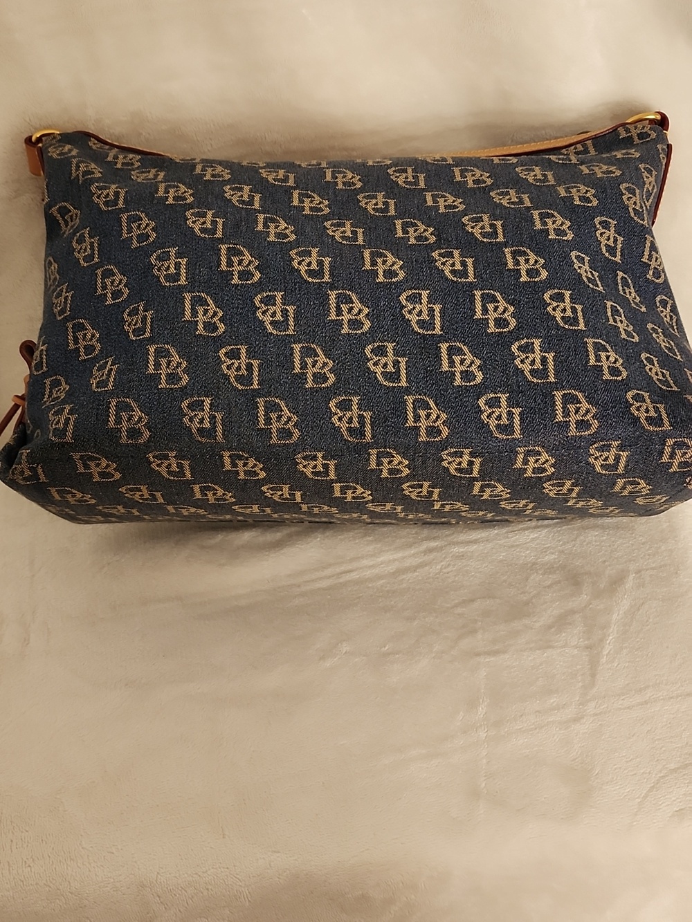 Dooney & Bourke Denim Monogram Hobo - Picture 2 of 11